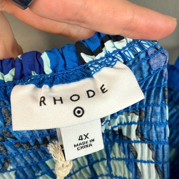 NWT Women Rhode x Target Limited Edition Zinnia Floral Tiered Mini Dress Size 4X - Picture 11 of 15